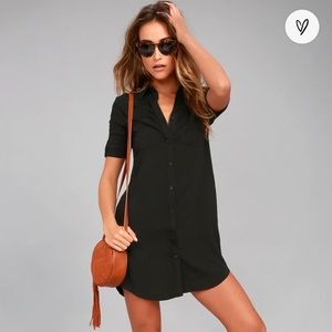 Lulus Oxford Comma Shirt Dress Women’s Small